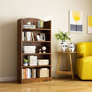 5 tier open bookshelf storage unit