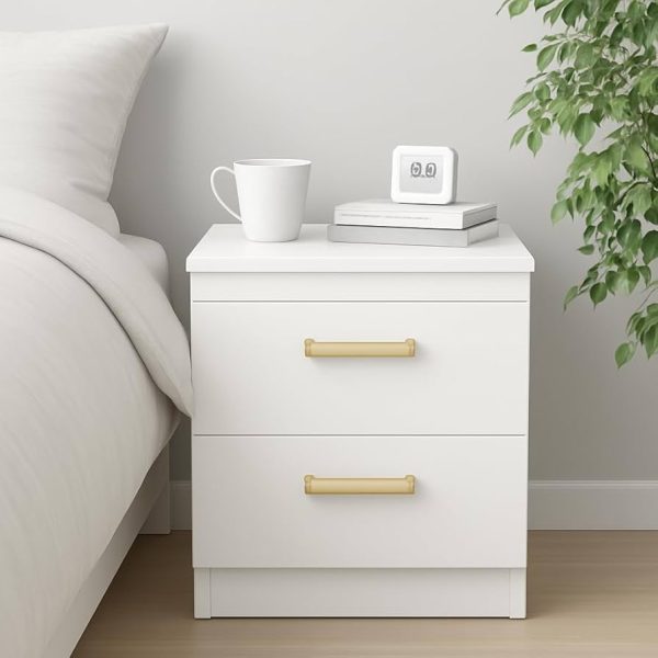 contemporary bedside table 2 drawer