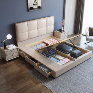 luxury king size bed with storage