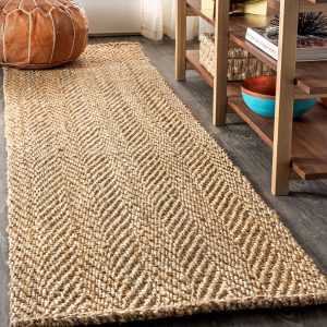 Home handwoven jute area rug