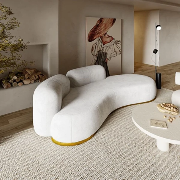 curved modern sofa 4 seater