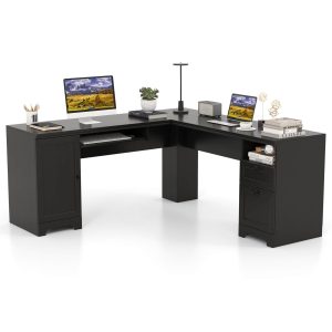 l shaped corner computer desk