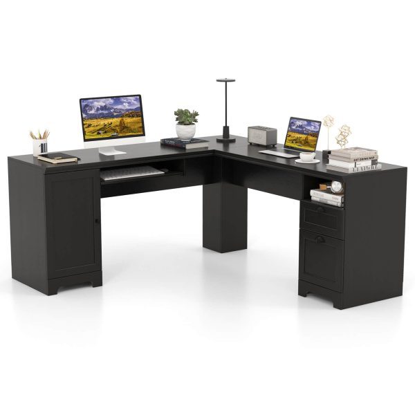 l shaped corner computer desk