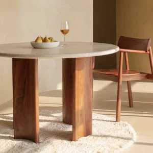 round marble top dining table 4 seater