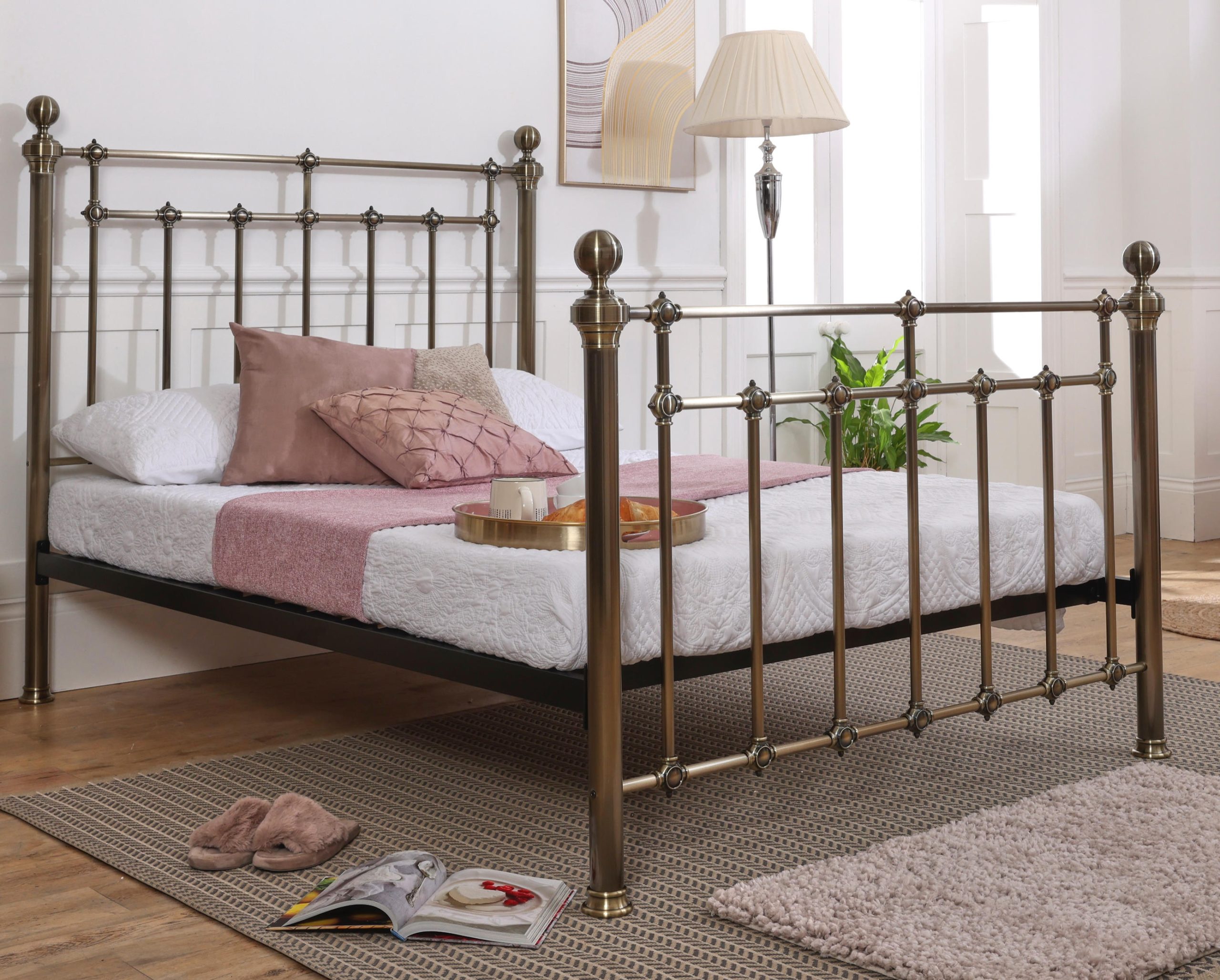 metal frame bed brass finish double metal frame bed brass finish double