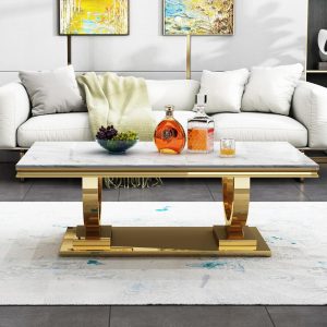 modern marble coffee table