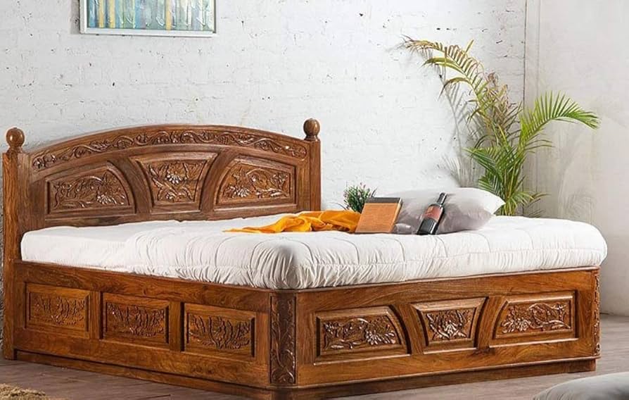 sheesham wood king bed carved sheesham wood king bed carved