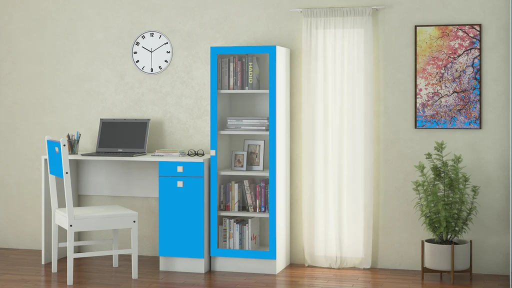 student study table with bookshelf student study table with bookshelf