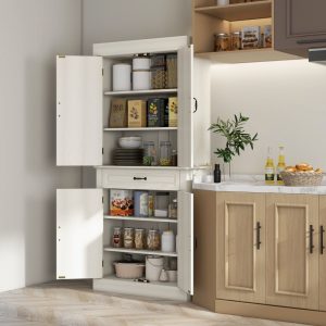 wooden kitchen pantry cabinet