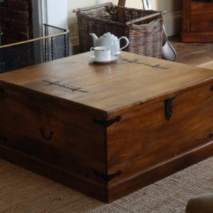 wooden storage trunk chest