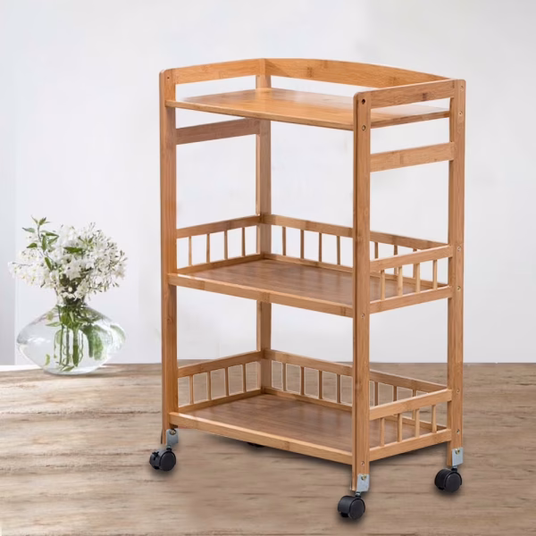 rolling kitchen serving cart