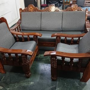 wooden sofa set