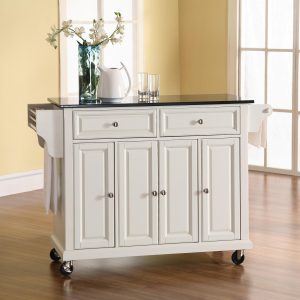 kitchen island cart with granite top
