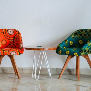 classic velvet wingback armchair